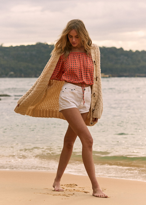 ALEXIS WOVEN DENIM SHORT
