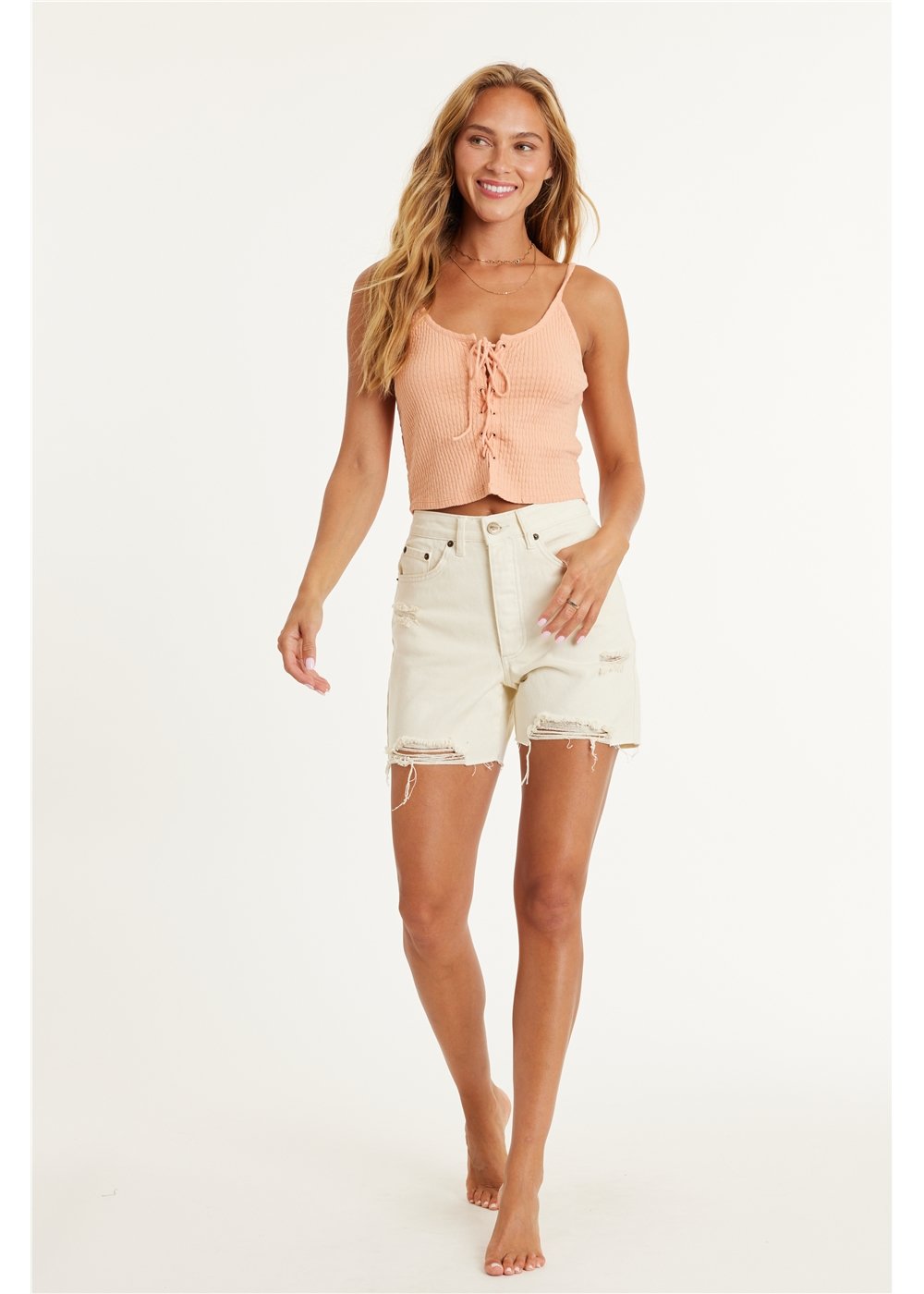BELLA WOVEN DENIM SHORT
