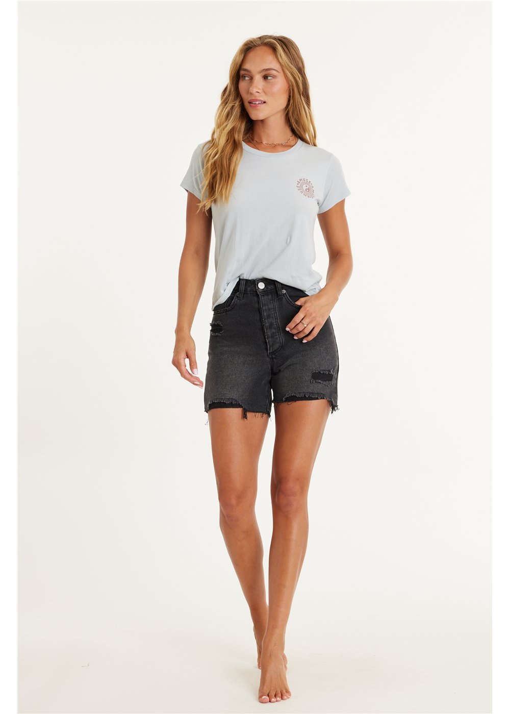 BELLA WOVEN DENIM SHORT