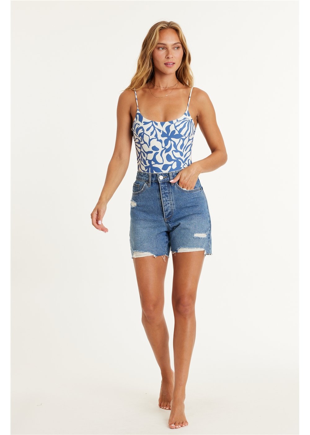 BELLA WOVEN DENIM SHORT