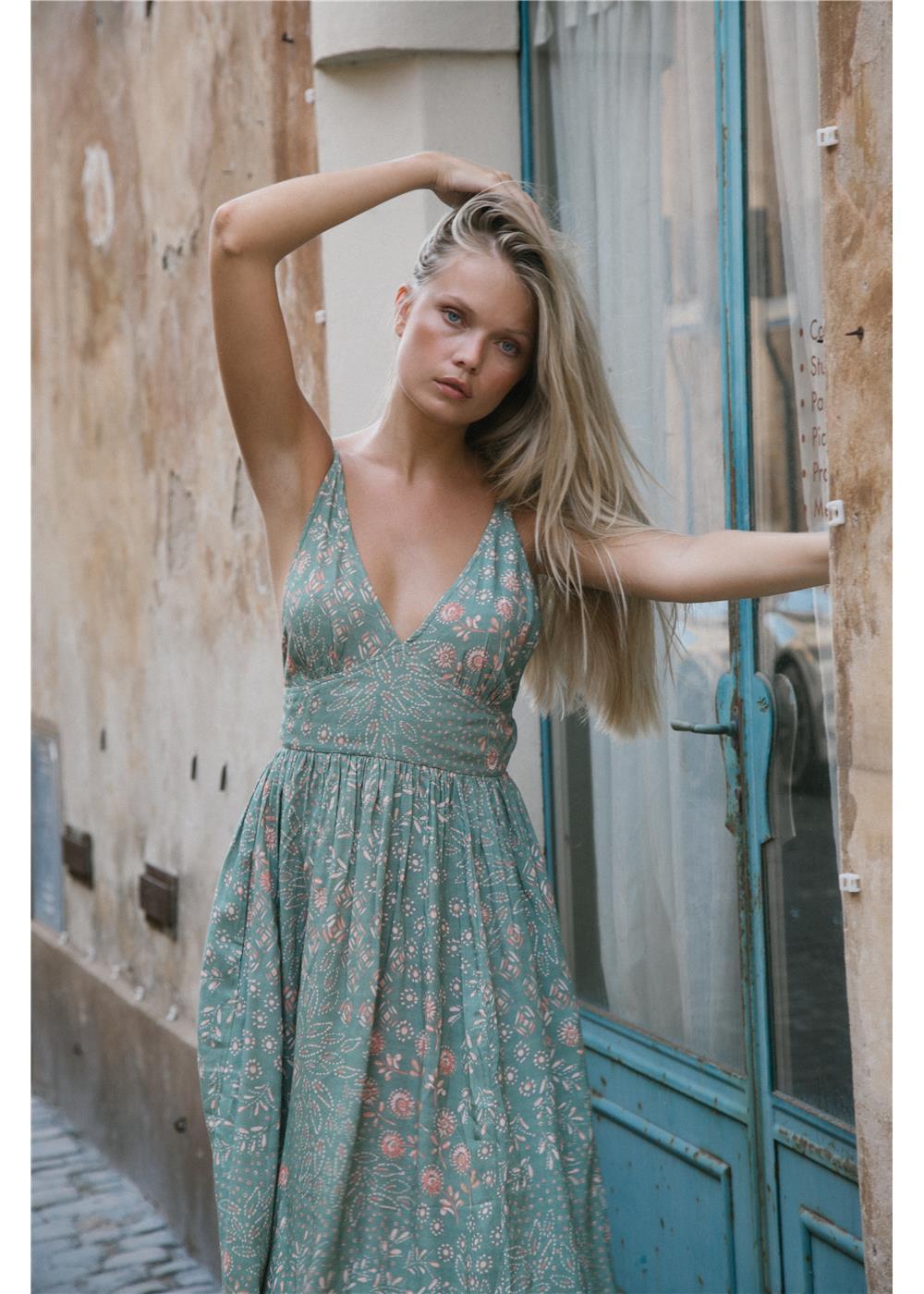 COSI BELLO WOVEN MAXI DRESS