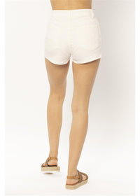 Amuse Society Women's White Alexis Woven Denim Short  Back