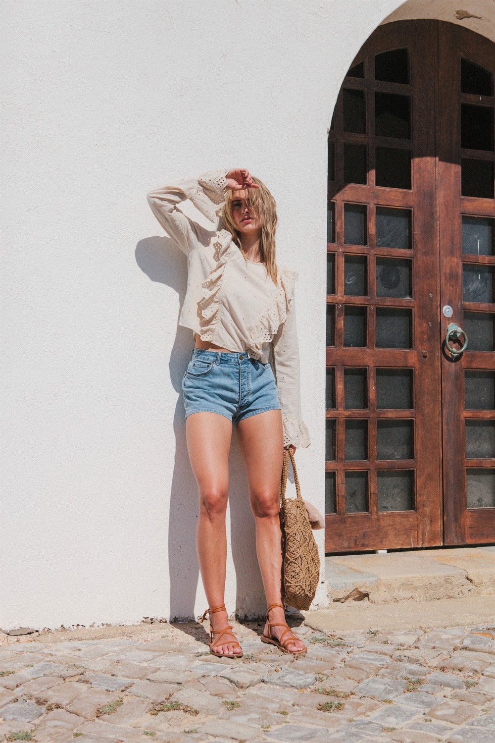 ALEXIS WOVEN DENIM SHORT
