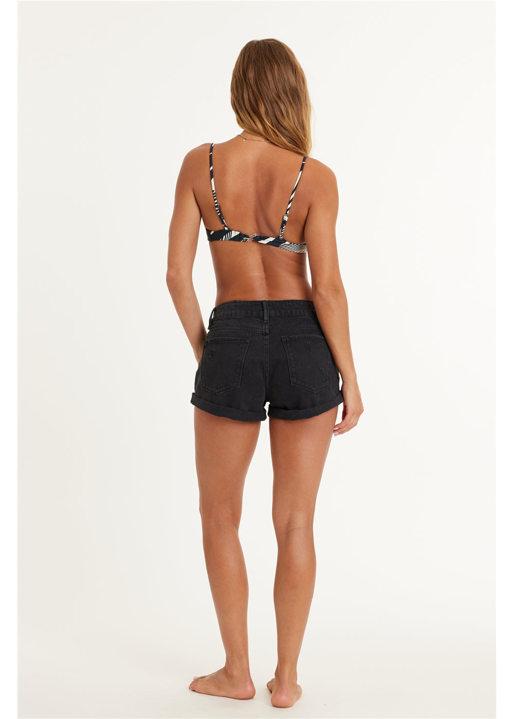 CROSSROADS DENIM WOVEN SHORT