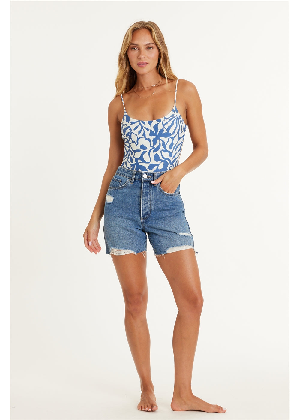 BELLA WOVEN DENIM SHORT