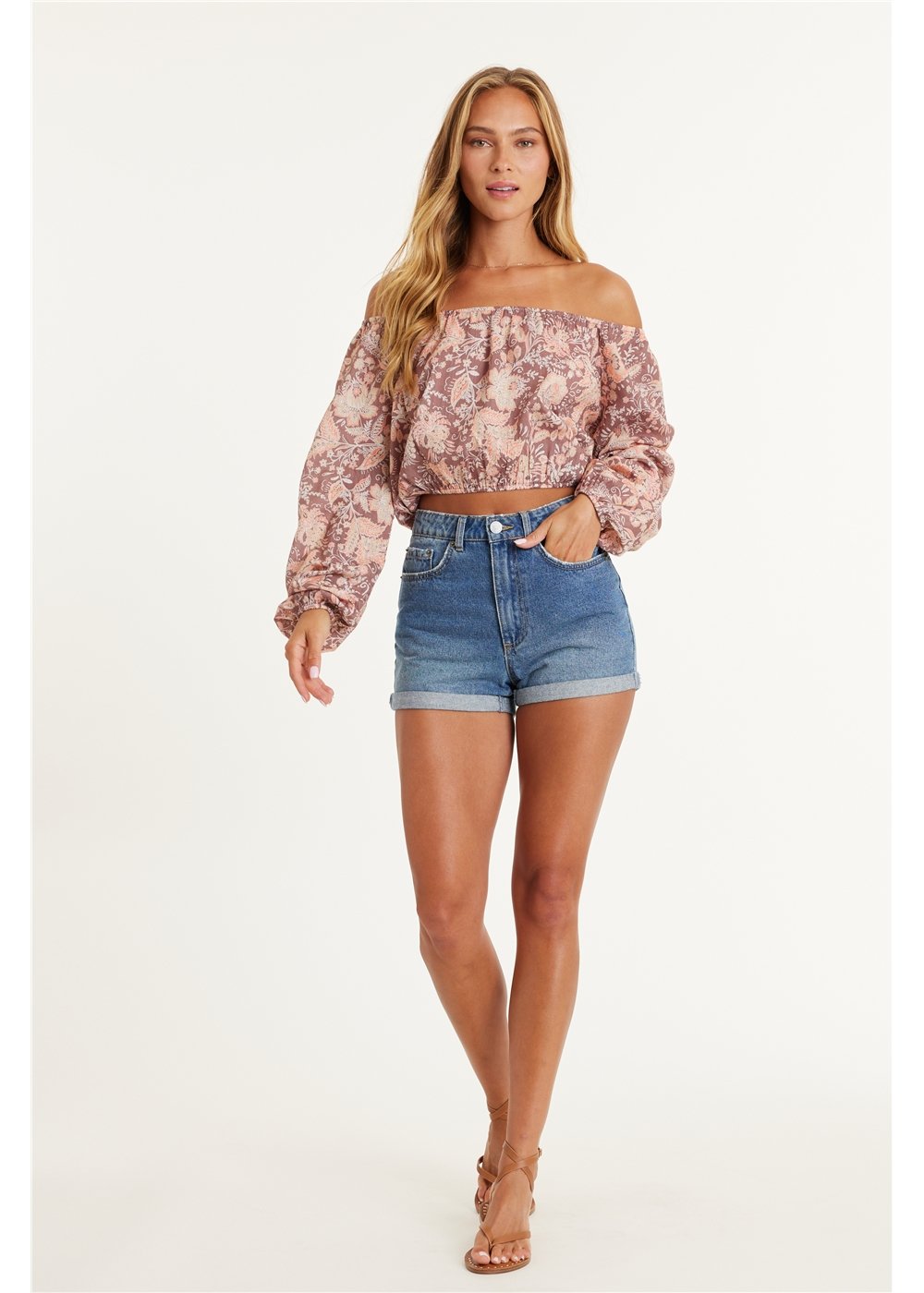 ELIZA LS WOVEN TOP