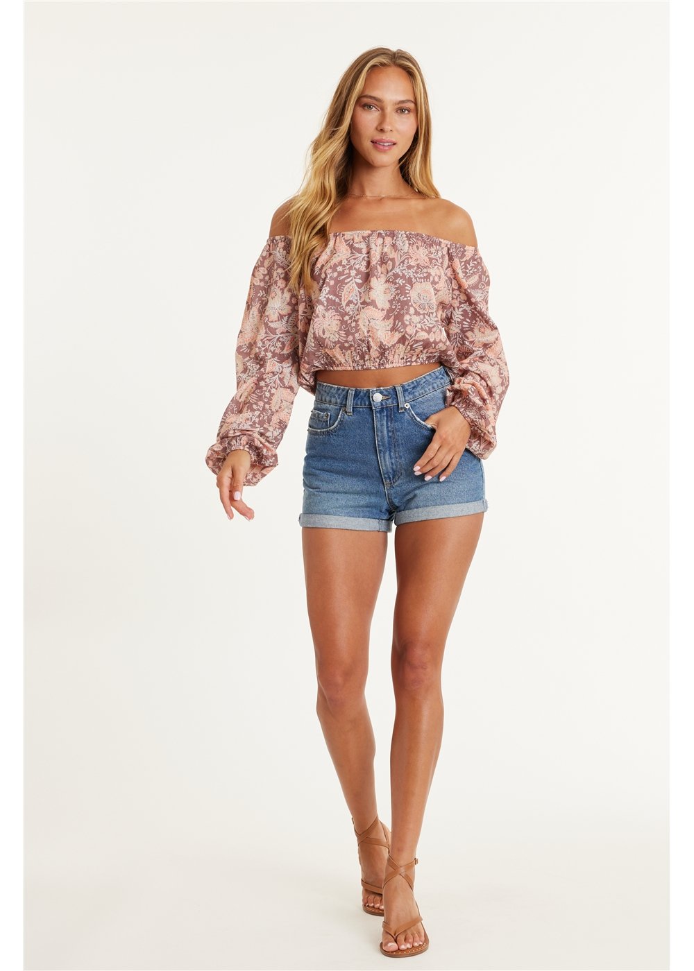 ELIZA LS WOVEN TOP