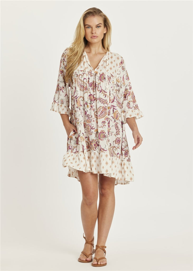 SPRING FLING WOVEN MINI DRESS