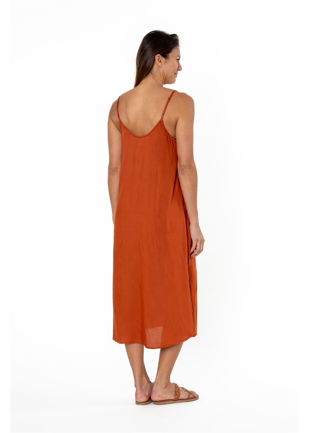 PAINTED DESERT WOVEN TANK DRESS