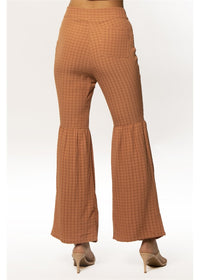 Society Amuse Women's Cinnamon Cantina Woven Pant. Back View on Model.