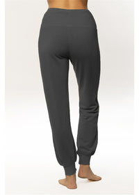 Amuse Society Women's Eternity Knit Pant in Black. Back View on Model.