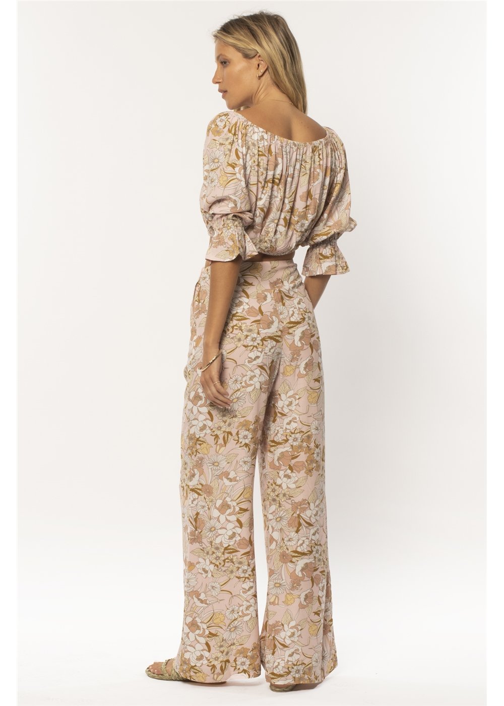 Peony Long Sleeve Woven Top