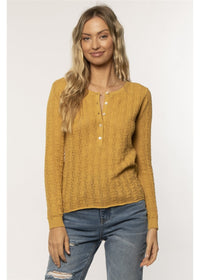 Society Amuse Women's Marigold Penrose Long Sleeve Sweater