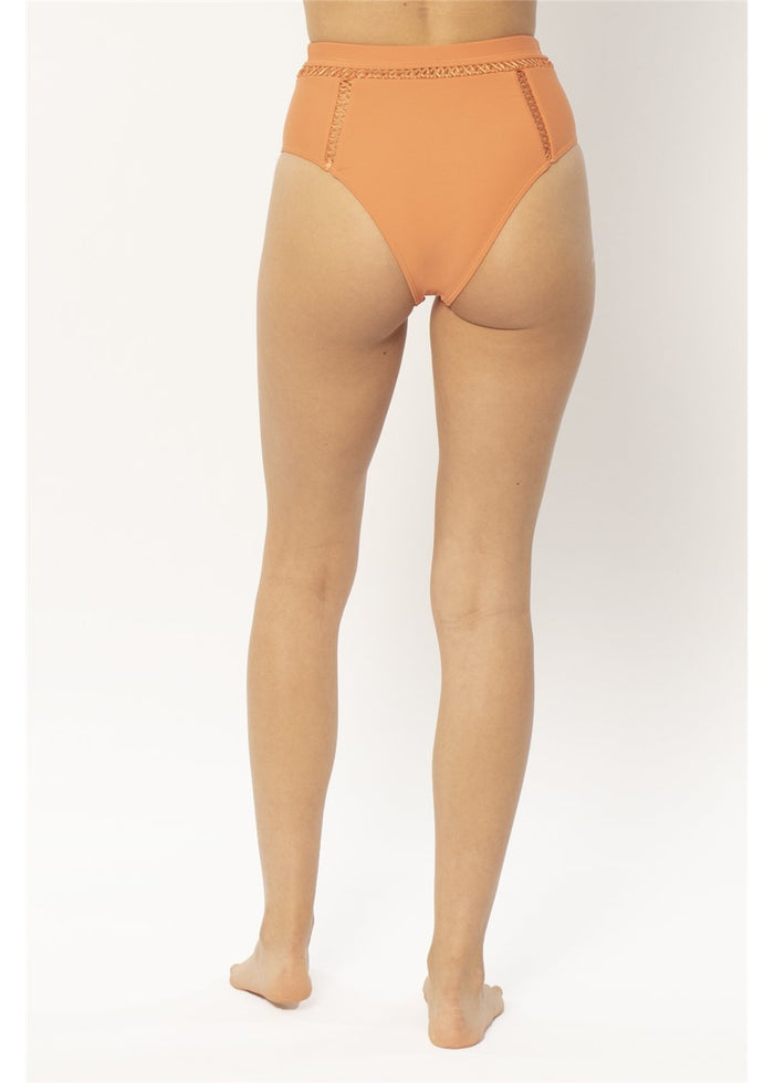 Amuse Society Women's cayenne solid hallie high waist bottom. Rear view