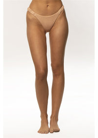 Amuse Society Women's Solid Penny High Hip Bottom in Toffee. front view