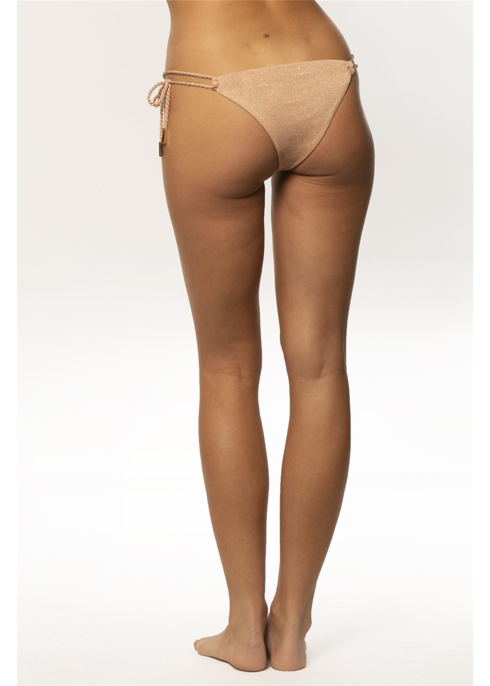 Amuse Society Women's Solid Oasis Skimpy Bottom in Toffee. Back view